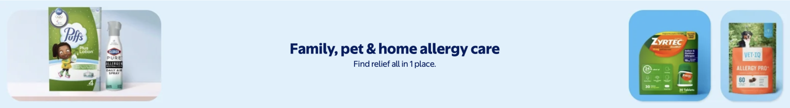 Allergy relief at Walmart